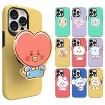 갤럭시 S20플러스 BT21 베이비스케치 아크릴 그립 톡 케이스 알제이 쿠키 치미 타타