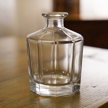 십각병 200ml 디퓨저용기 유리 디퓨져병 인테리어 소품 미니 한송이 꽃병, 브라운