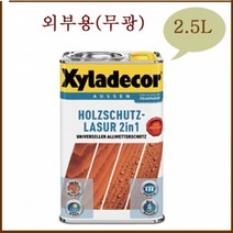씨라데코 오일스테인 방부 방습 외부 목재보호 2.5L, 국방색