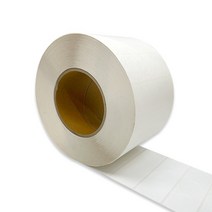 네임스티커 원형 3x3cm 롤단위 화이트 심플 방수, 스티커-원형-화이트