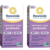 리뉴라이프 얼티미트 플로라 우먼스 베지날 프로바이오틱 500억 베지테리안 캡슐, 30정, 222mg, 2개