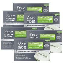 Dove Men+Care 3 in 1 바 바디 얼굴 및 면도용 바 피부를 깨끗하게 하고 수분을 공급하기 위한 엑스트라 프레시 바디 및 페이셜 클렌저 바 비누보다 더 많은 보습