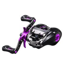 LINNHUE Baitcasting 릴 Brazi 낚시 최대 드래그 8kg 5BBS Baitcatsing, [03] purple