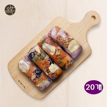 자색고구마 찰떡 영양찰떡 수제떡 냉동 아침떡 맛있는식사대용 떡선물 서리태 환두베기 호박꼬지 밤 행사 답례 개별포장 오복떡집, 20개, 75g