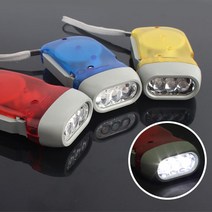 자가발전 3구 LED 후레쉬, 색상랜덤 1개