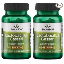 스완슨 락토바실러스 가세리 프로바이오틱 유산균 60캡슐 2팩 Swanson Lactobacillus Gasseri (미국배송)
