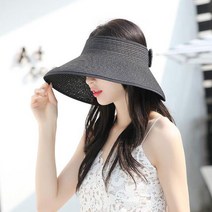 그린코코 가방에 쏘옥 휴대하기 편한 자외선차단 돌돌이 밀짚 썬캡모자