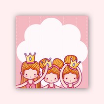 페토닷컴 예쁜 떡메모지 디자인 모음 메모지, 떡메 024. 삼공주 캐릭터 디자인, 1개