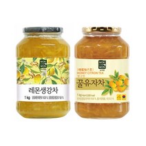 [녹차원] 레몬생강차 1KG+꿀유자차 1kg, 1kg, 1개