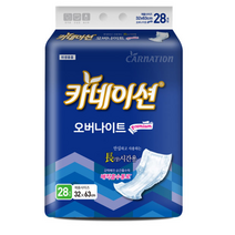 카네이션 오버나이트 6회분 성인용기저귀 4팩