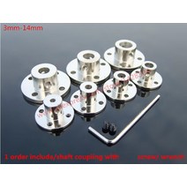 고 3-14mm 고경도 전기 도금 스틸 플랜지 샤프트 커플링 리지드 플랜지 커플링 모터 가이드 샤프트 축 베어링, 9.12mm