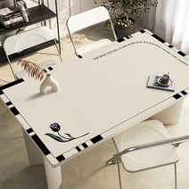 가죽 식탁매트 식탁 테이블 책상 보호필름 유리대용 가죽 방수 식탁매트, 80x130cm, C