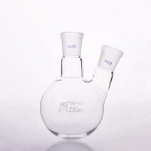 더블 넥 둥근 바닥 실험실 슬로핑스트레이트 증류 유리 플라스크 50ml2000ml 1 개, 2000ml 29x24