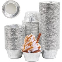 머핀컵 200 개 에어 프라이어 일회용 알루미늄 호일 DIY 베이킹 도구 바베큐 컵 쿠키 머핀 케이크 치즈 에그 타트 금형