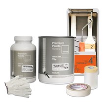 노루 팬톤 타일페인트 1L + 풀세트, 화이트, 1개, 1000ml