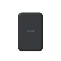 이메이션 맥세이프 보조배터리 겸 유무선 동시 고속 충전기 5000mAh 마그네틱형, 블랙