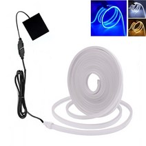 LED 네온플렉스 줄조명 USB 배터리 LED 네온 빛 스트립 기호 5V 120LED/m 6X12MM 소프트 실리콘 방수 유연, 02 Battery_05 분홍색_04 3m