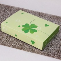천사돌 타올상자 수건상자 손수건 선물상자 포장박스 답례품, 1장, D. 클로버 선물상자
