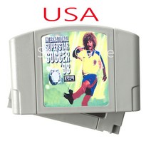 피파 월드컵높은 미국 NTSC 품질 고객 카트리지 슈퍼 스타 축구 98 카드 64 비트 비디오 게임 콘솔, 한개옵션0