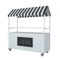 판촉 테이블부스 매대 행사 푸드트럭 플리마켓 가판대, 빨간색 200x60x200