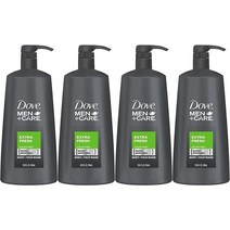 Dove 남성용 바디 워시 엑스트라 프레시 1리터 (33.8온스) - 2개 팩, Pack of 4