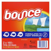 바운스 건조기시트 아웃도어 프레쉬 320장 Bounce Dryer Sheets Outdoor Fresh, 1팩
