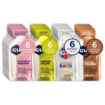 GU Energy 오리지널 스포츠 뉴트리션 에너지 젤 24개, 24 Count (Pack of 1) _Birthday