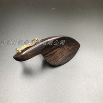 바이올린 턱받이 설치 클램프 4/4 피들 턱 받침대 실버 골드 브래킷 나사 포함 로즈우드 에보니 우드 풀 사, 04 natural ebony