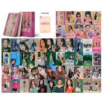 아이돌-트와이스ITZY 포토카드 55 개/세트 BP aspa IVE Kep1er 레드 벨벳 로모 카드 스테이크 포토 앨범, [09] TWICE04