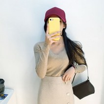 도도스타일 한정특가 여리무드 브이넥 암홀착붙 3344 키작녀 니트티