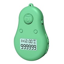 카운팅 카운트 기계 카운터 디지털 인원 계수 체크 108 세기 갯수 백라이트 디스플레이가있는 3 in 1 전자 손가락 이슬람교도를위한 손가락 손 집계 계산, 녹색