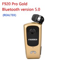 보이지 않은 초소형 이어폰 블루투스 무선 이어폰 일할때 사용하는 fineblue f920 pro 미니 개폐식 휴대용 헤드셋 전화 알림 진동 스포츠 실행 게이머 헤드폰, f920 프로 골드, 협력사