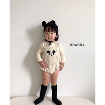 미키자수멜빵슈트 가을 백일 돌 6개월 베이비 촬영룩 빠빠