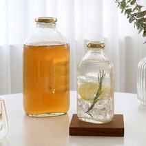 델몬트 유리병 500ml 훼미리 쥬스 레트로 보리차물병, 1500ml
