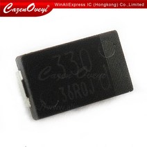 10 개/pcs 탄탈륨 커패시터 ESR 330 미크로포맷 4TPB330M 는 OE128 OE907 재고 있음