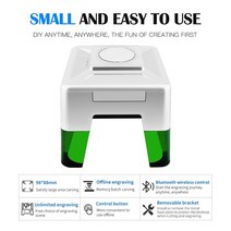 레이저커팅기 cnc조각기 컷팅기 가공기 커터 소형 레이저 조각기 전동각인기 인식표 다용도 3 미니 기계 블루투스 제어 앱 1 6 블루 레이 목공 마크 프린터 기, 우리를