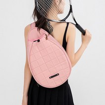 루나글램 테니스 가방 라켓 백팩 케이스 스포츠 슬링 크로스 백 슬링, 핑크