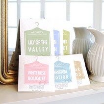 아로니카 센티드 옷장방향제 데이필데이 샤쉐 옷장방향제 15g 6개SET, 옷걸이형 중6p-시그니처코튼