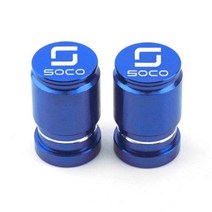 외장부품 슈퍼 소코 범용 일년 내내 바이크 오토바이 알루미늄 타이어 밸브 캡, Blue