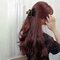 레오파드 호피무늬 집게삔 반묶음머리 여름헤어핀 포인트헤어핀 헤어액세서리