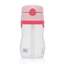 푸고 트라이탄 빨대컵 325ml, 핑크, 1개