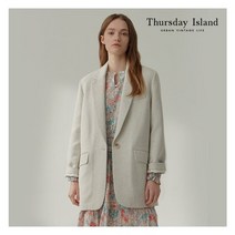 써스데이아일랜드 [Thursday Island] 여성 싱글 버튼 보카시 자켓(T212MJK133W)