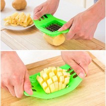 큐브 커터 깍뚝썰기 커터 컬러 랜덤 배송, 색상랜덤