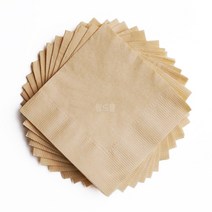 냅킨공장 무지 칵테일냅킨 8000매, 1개, Brown, 8000개입