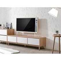 24평아파트 신혼 거실 55인치tv 거실장 집들이선물, 오크화이트