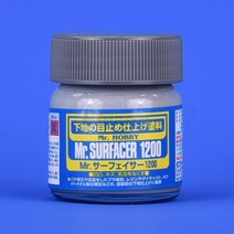 Mr 서페이서 1200 그레이 병입 밑색 SF286 프라모델 건담 색칠