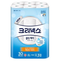 크리넥스 클린케어 3겹 30Mx30롤, 30개입, 1개