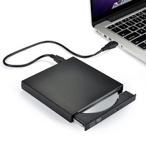 시디플레이어 휴대용 어학용 cd플레이어 유니버설 USB 2.0 휴대용 외부 초고속 CDRO, 한개옵션0