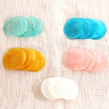 둥근 자개 10P (8color), 민트-무광