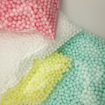 스티로폼볼 4종 5-8mm (200ml) 슬라임 재료 충전재, 핑크